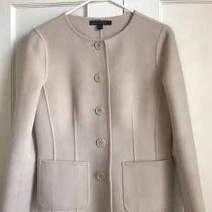 Ivory color jacket by Lafayette 148